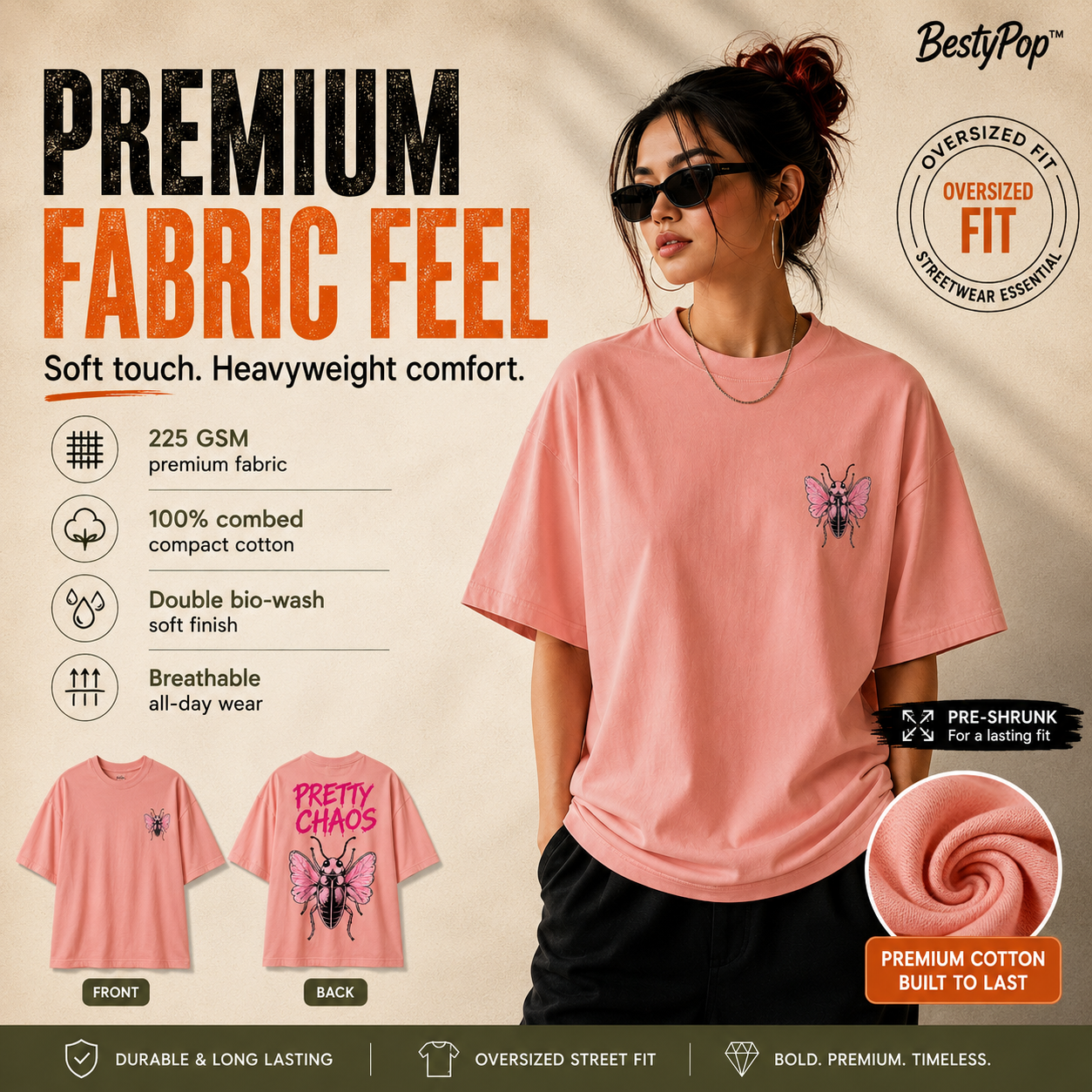 Women’s Oversized T-Shirt - Pretty Chaos