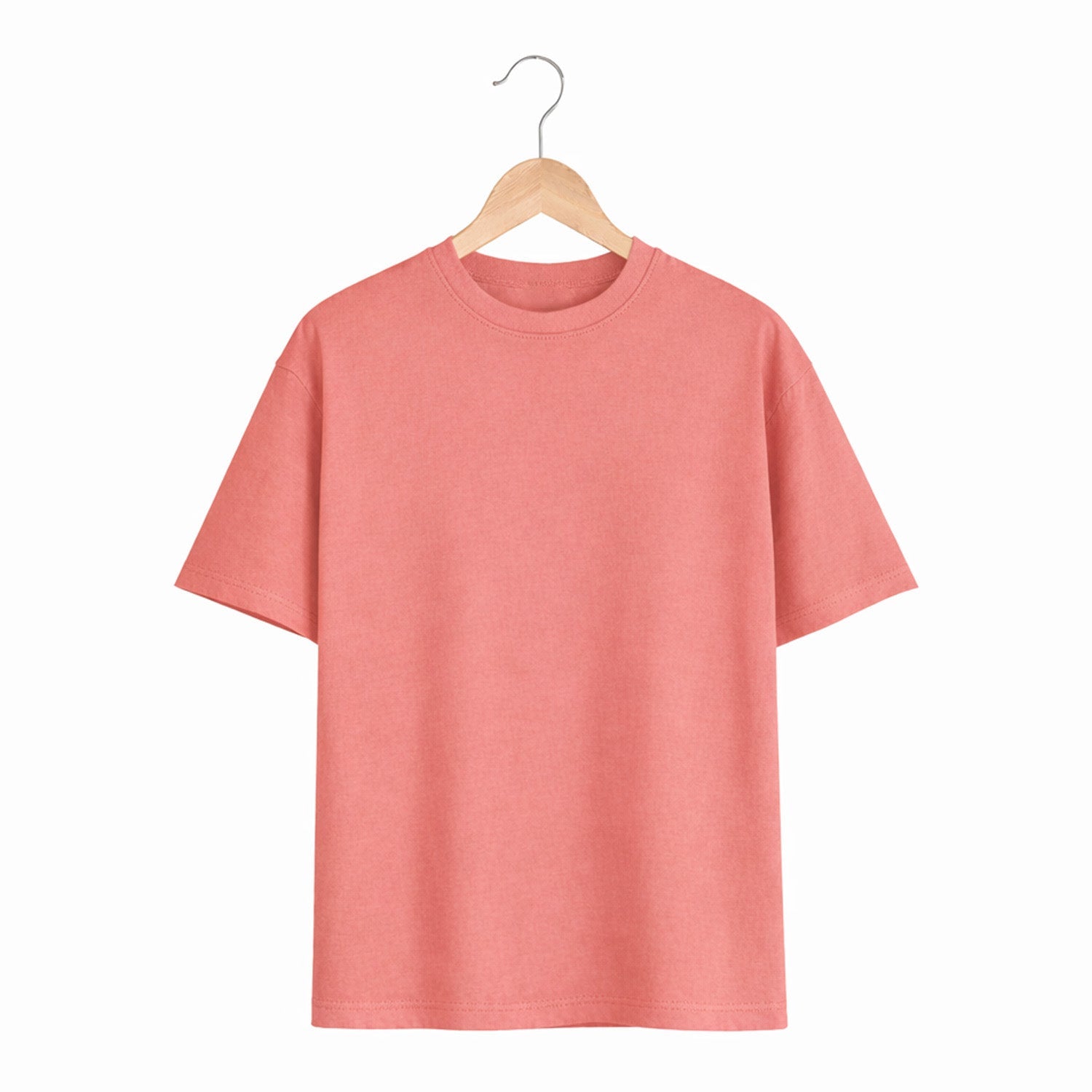 Women's Plain oversize T-shirt - 300 GSM Two Play Single Jersey