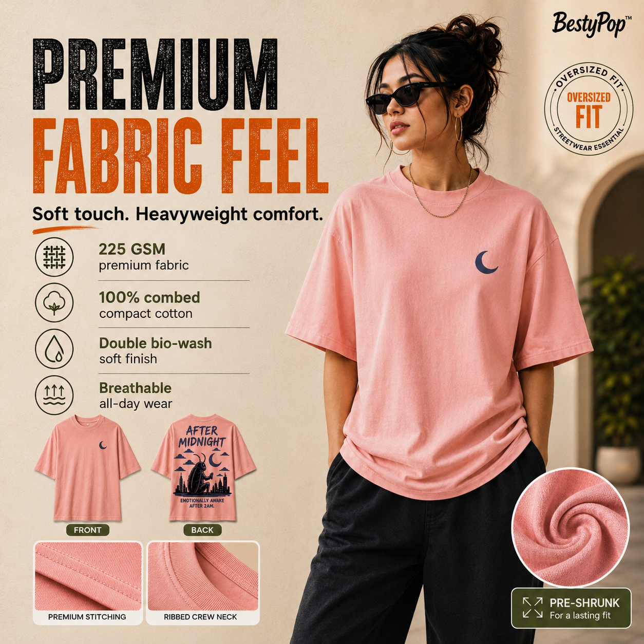 Women’s Oversized T-Shirt - After Midnight