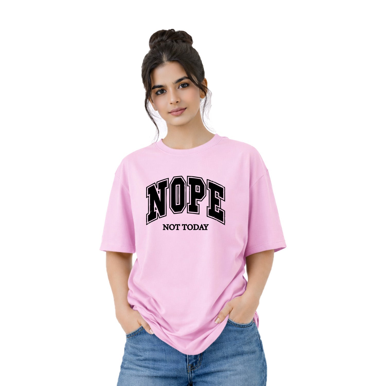 Women’s Oversized T-Shirt - Nope (225 GSM heavyweight fabric)