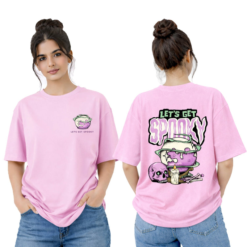 Women’s Oversized Graphic T-Shirt - Spooky (225 GSM heavyweight fabric)