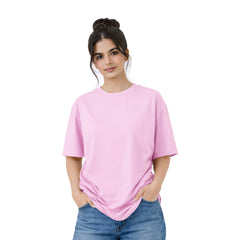 Women's Plain oversize T-shirt - 270 GSM French Terry