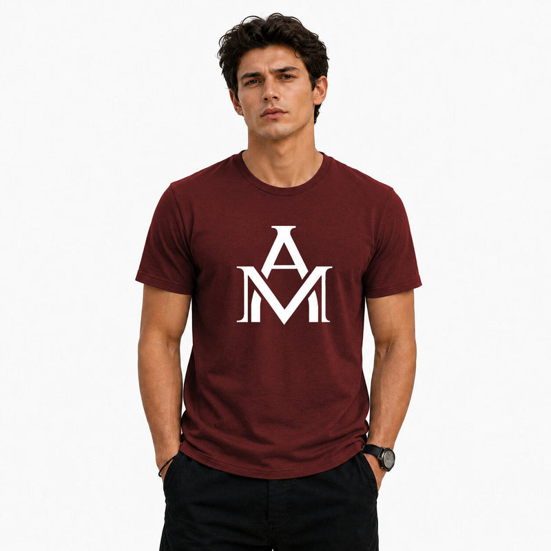Men’s Graphic Print Round Neck T-Shirt- AM Designs