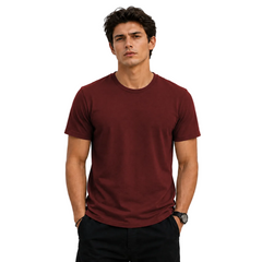Men’s Plain Round Neck T-Shirt