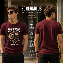 Men's Crew Neck t-shirt - Fearless (170 GSM single jersey)