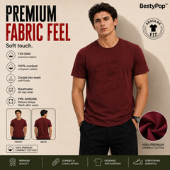 Men’s Plain Round Neck T-Shirt