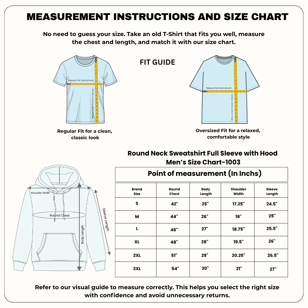 Men’s Graphic Print Hoodie - 320 GSM