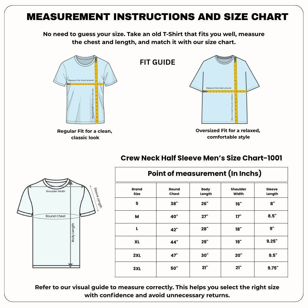 Men’s Graphic Print Round Neck T-Shirt- Buddha (170 GSM single jersey)