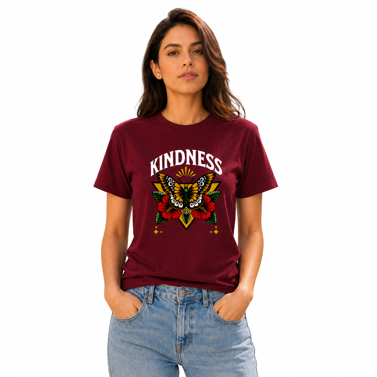 Women's Crew Neck t-shirt - Kindness (170 GSM single jersey)