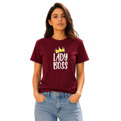 Women's Crew Neck t-shirt - Lady Boss (170 GSM single jersey)
