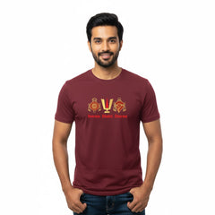 Men’s Graphic Print Round Neck T-Shirt-Tirupathi Balaji (170 GSM single jersey)