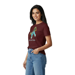 Women’s Graphic Print Round Neck T-Shirt- Krishna (170 GSM single jersey)