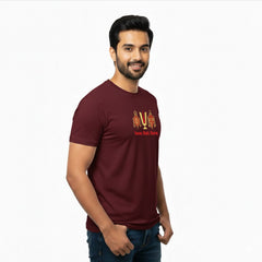 Men’s Graphic Print Round Neck T-Shirt-Tirupathi Balaji (170 GSM single jersey)