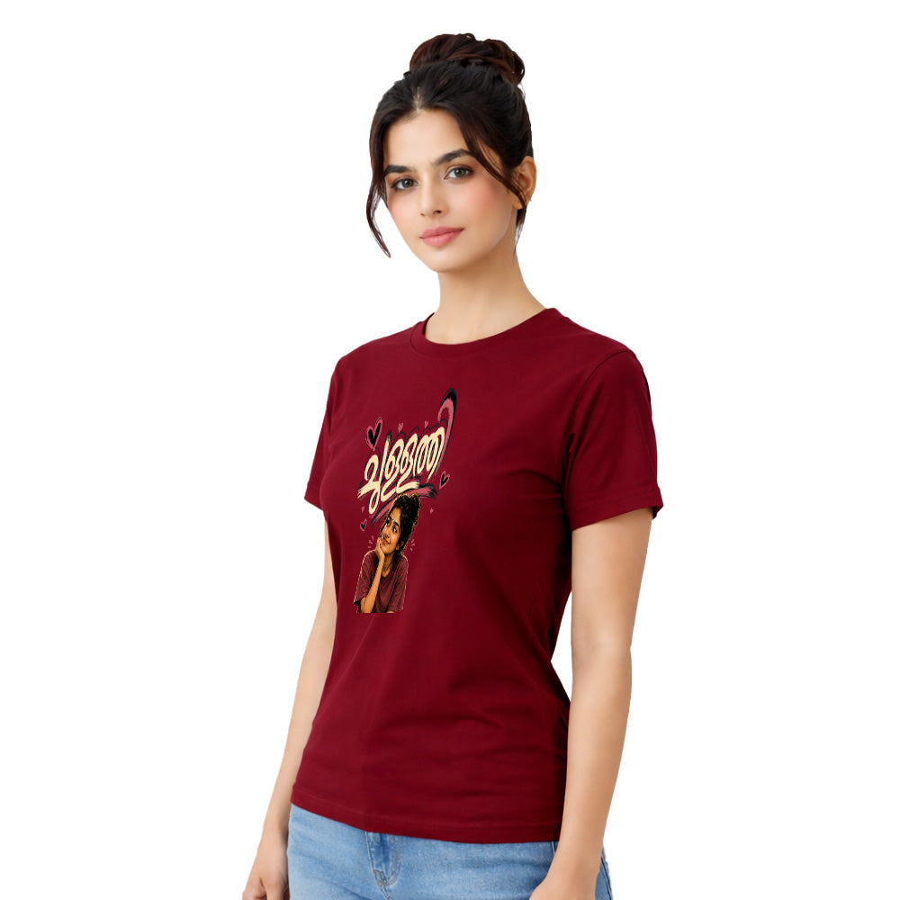 Women's Crew Neck t-shirt - ചുള്ളത്തി(170 GSM single jersey)