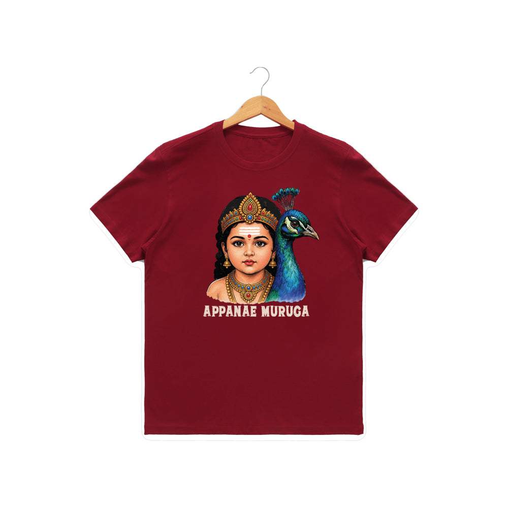 Men’s Graphic Print Round Neck T-Shirt- Murugan (170 GSM single jersey)