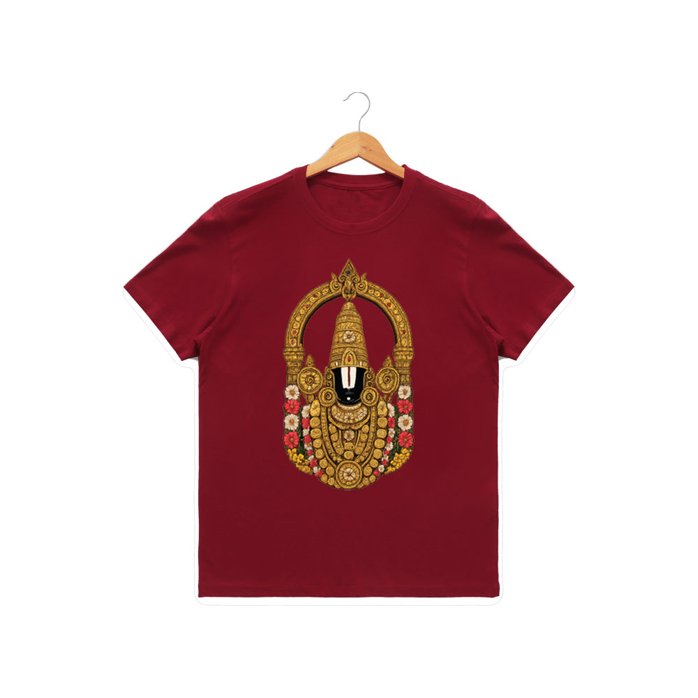 Women’s Graphic Print Round Neck T-Shirt-Thirupathi Balaji (170 GSM single jersey)
