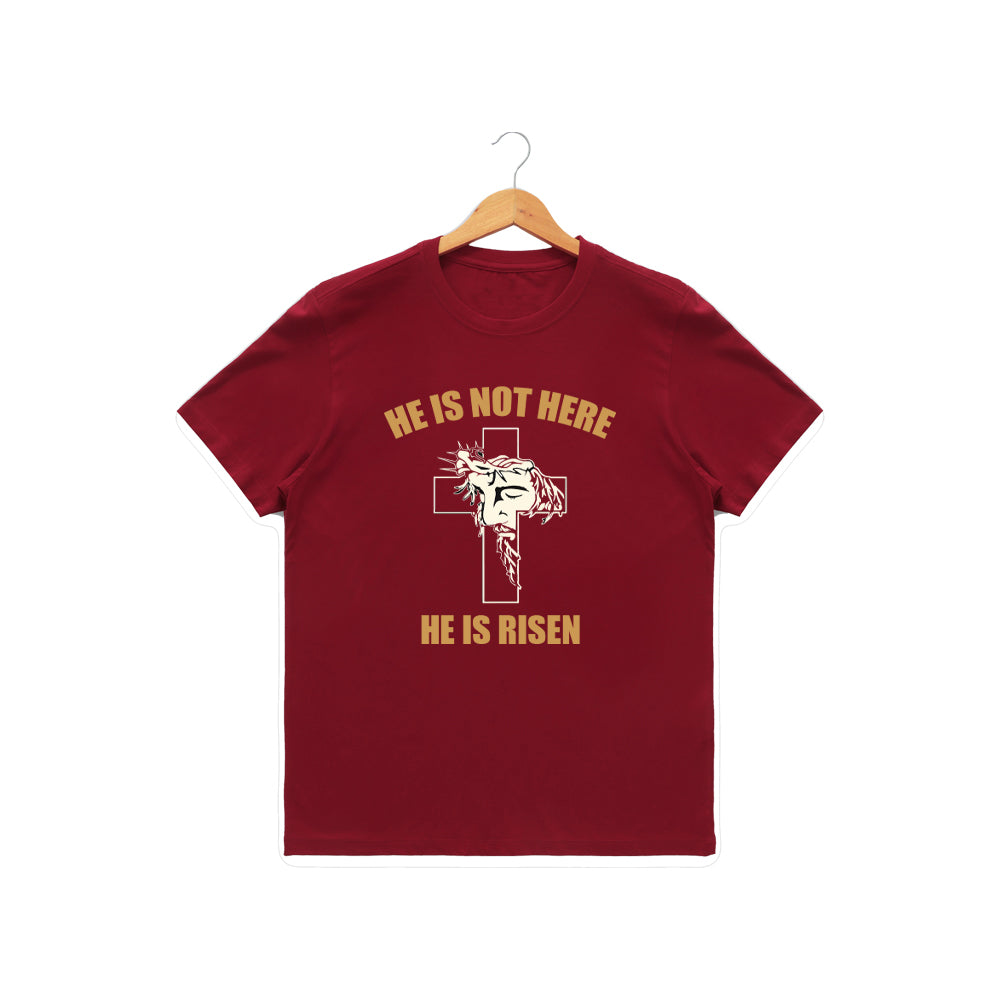 Men’s Graphic Print Round Neck T-Shirt-Jesus(170 GSM single jersey)