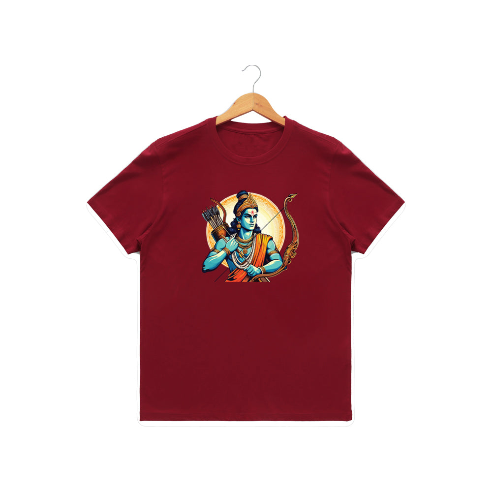 Women’s Graphic Print Round Neck T-Shirt- Jai Shree Ram (170 GSM single jersey)