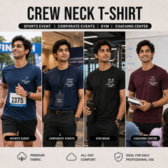Bulk Men’s Round Neck T-Shirt - 170 GSM single jersey