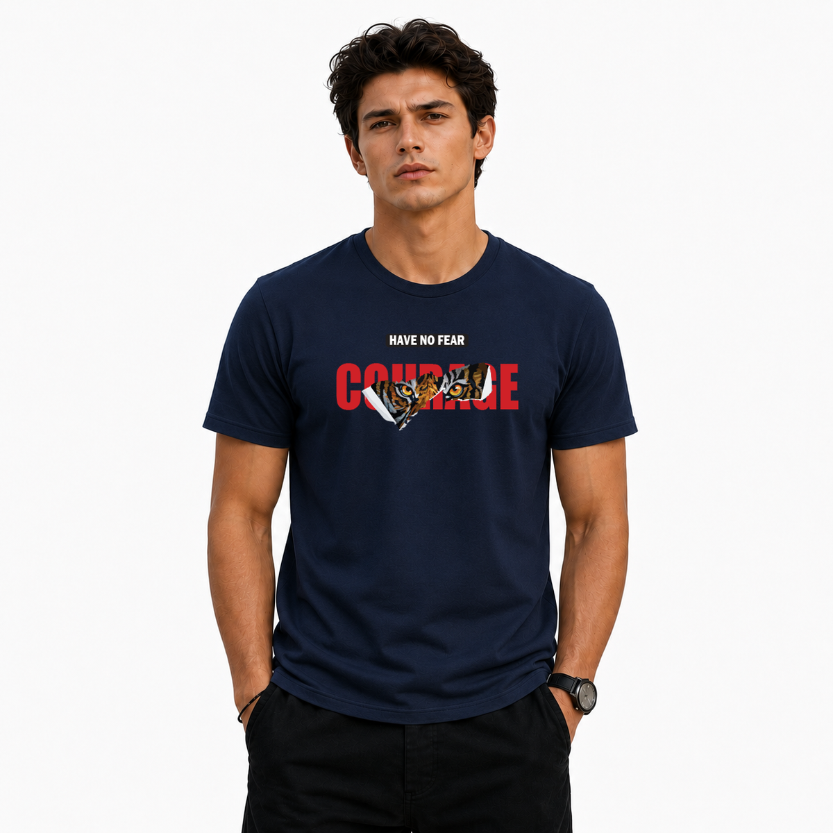 Men's Crew Neck t-shirt- Courage (170 GSM single jersey)