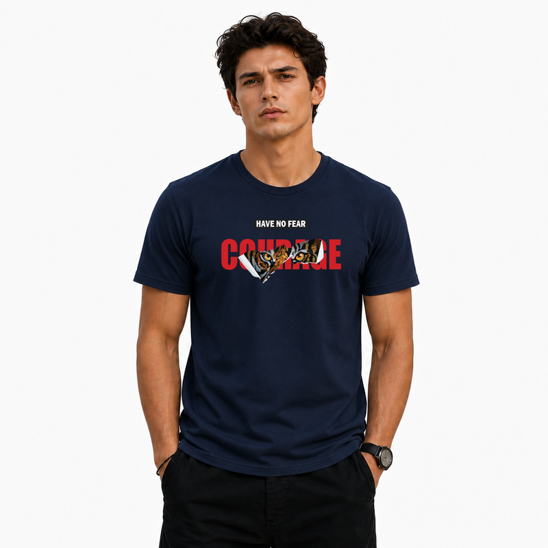 Men's Crew Neck t-shirt- Courage (170 GSM single jersey)
