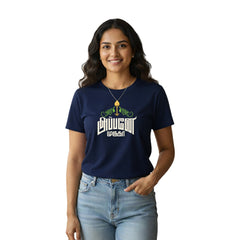 Women’s Graphic Print Round Neck T-Shirt- Murugan (170 GSM single jersey)