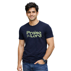 Men’s Graphic Print Round Neck T-Shirt-Jesus(170 GSM single jersey)