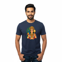 Men’s Graphic Print Round Neck T-Shirt- Murugan (170 GSM single jersey)