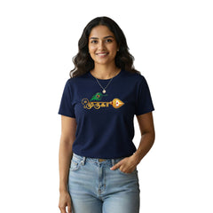 Women’s Graphic Print Round Neck T-Shirt- Murugan (170 GSM single jersey)