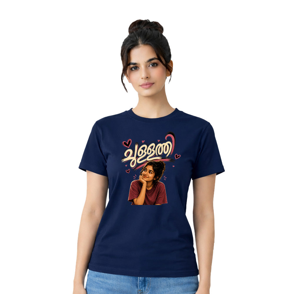 Women's Crew Neck t-shirt - ചുള്ളത്തി(170 GSM single jersey)
