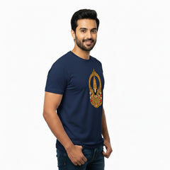 Men’s Graphic Print Round Neck T-Shirt-Tirupathi Balaji (170 GSM single jersey)