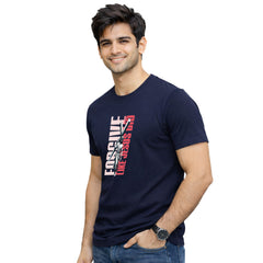 Men’s Graphic Print Round Neck T-Shirt-Jesus(170 GSM single jersey)