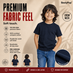 Boy’s Plain Round Neck T-Shirt