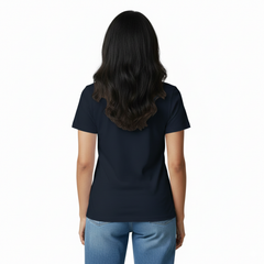 Women’s Graphic Print Round Neck T-Shirt- Krishna (170 GSM single jersey)