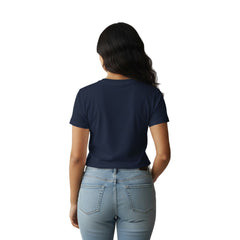 Women’s Graphic Print Round Neck T-Shirt-Jesus(170 GSM single jersey)