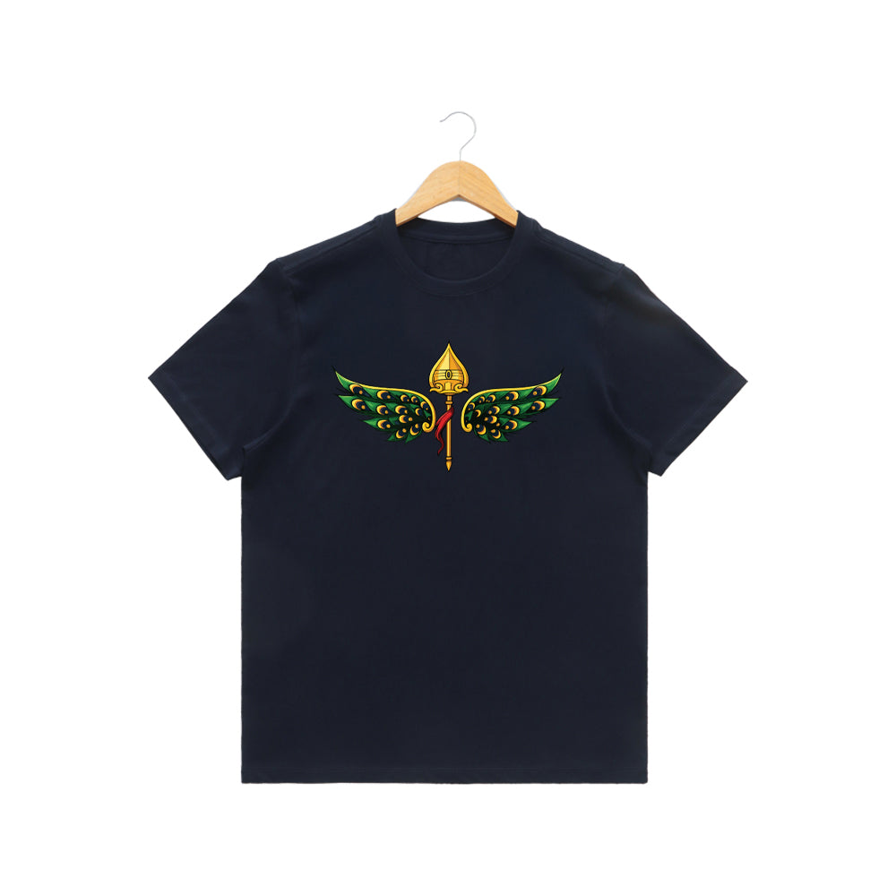 Men’s Graphic Print Round Neck T-Shirt- Murugan (170 GSM single jersey)