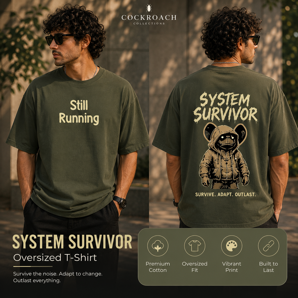 Men’s Oversized T-Shirt - System Survival