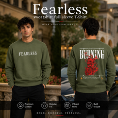 Men’s Graphic Print Round Neck Sweatshirt - 270 GSM