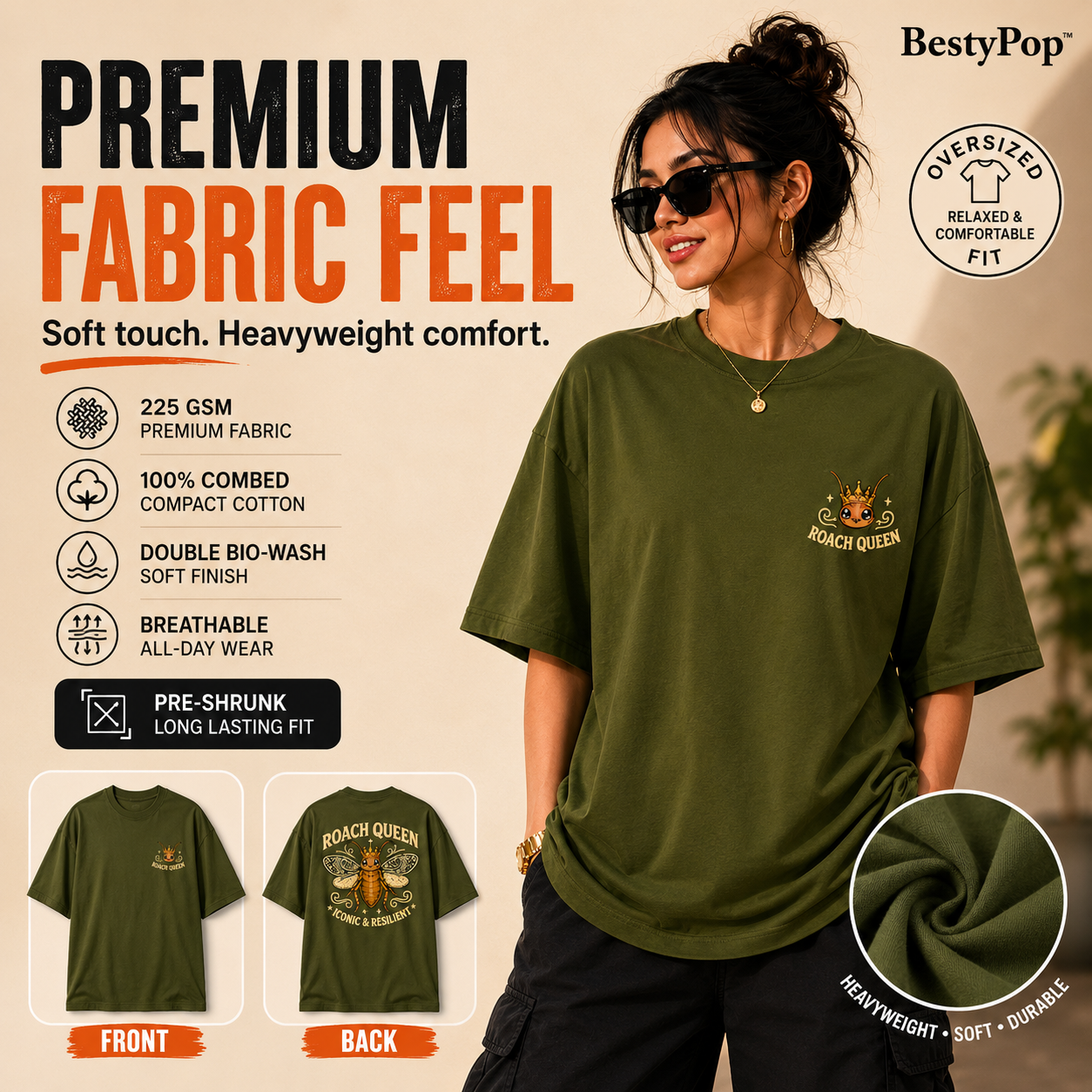 Women’s Oversized T-Shirt - RoachQueen