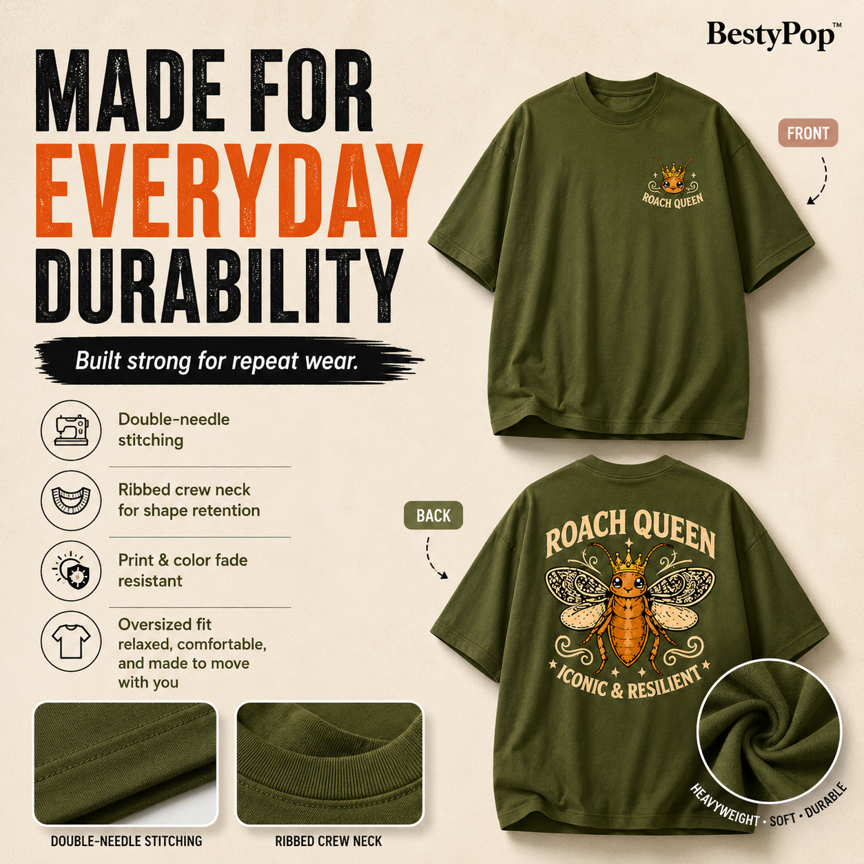 Women’s Oversized T-Shirt - RoachQueen