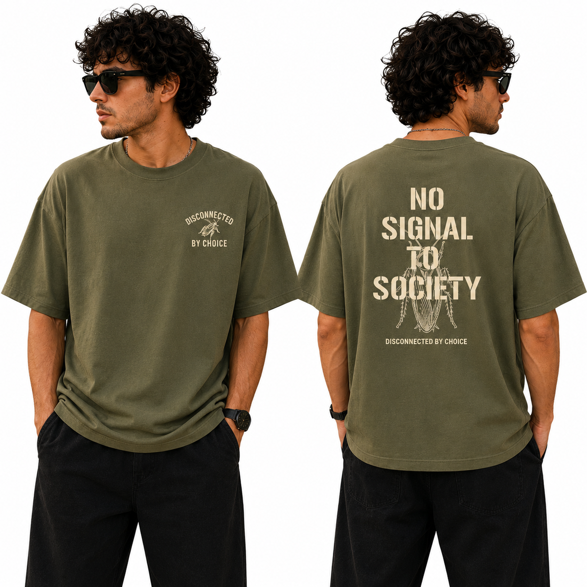 Men’s Oversized T-Shirt - Disconnected By Choice