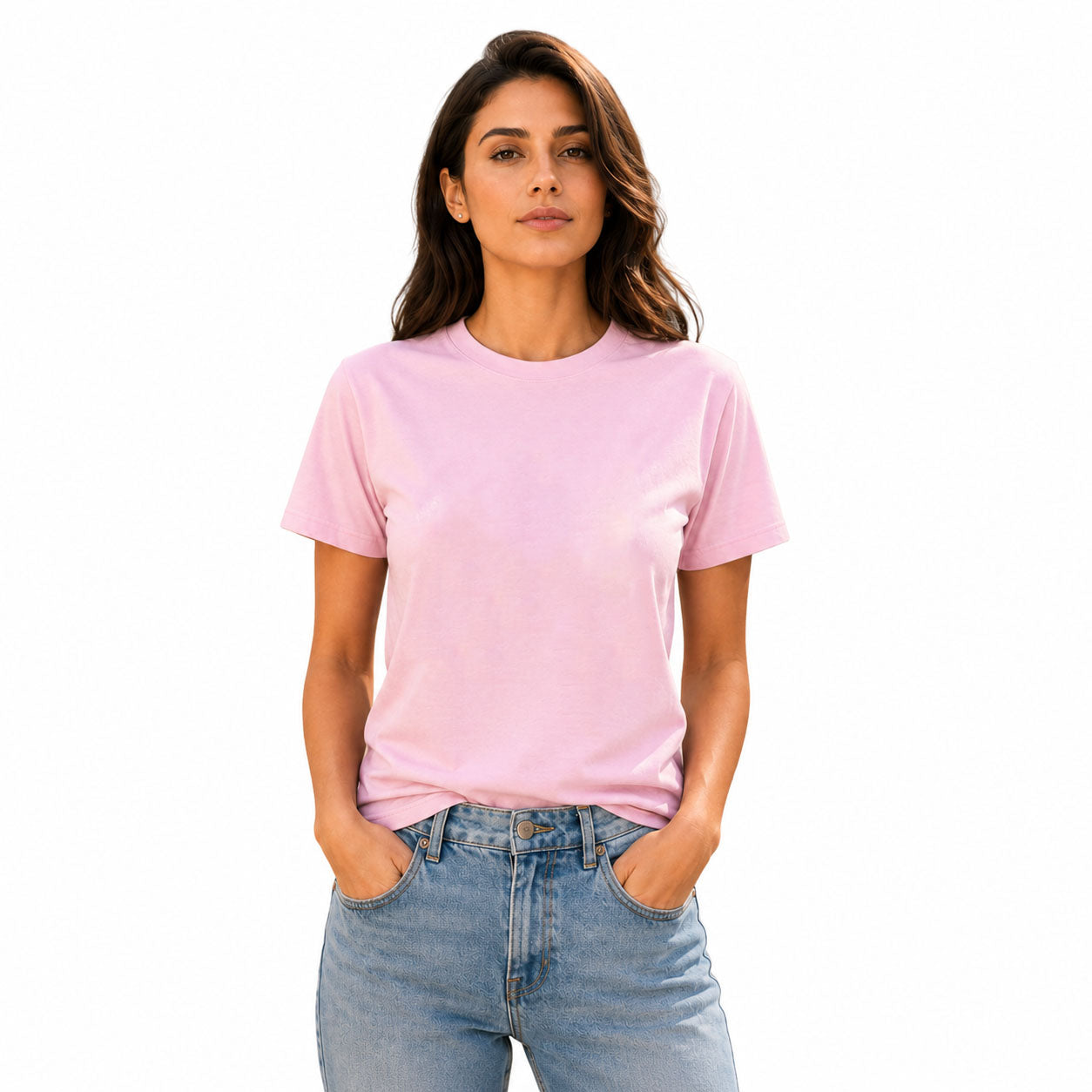 Women’s Plain Round Neck T-Shirt