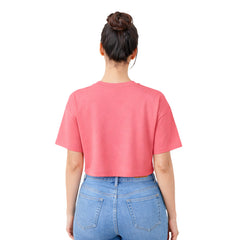Women’s Oversized Half Sleeve Crop Top - Stay Iconic (220 GSM Interlock Fabric)