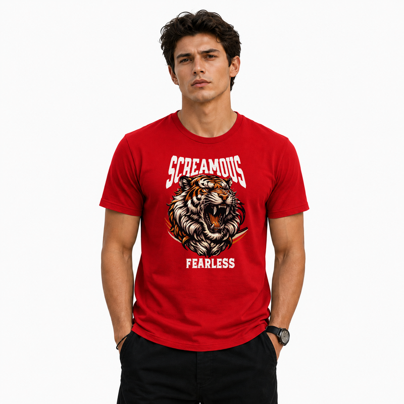 Men's Crew Neck t-shirt - Fearless (170 GSM single jersey)