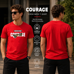 Men's Crew Neck t-shirt- Courage (170 GSM single jersey)
