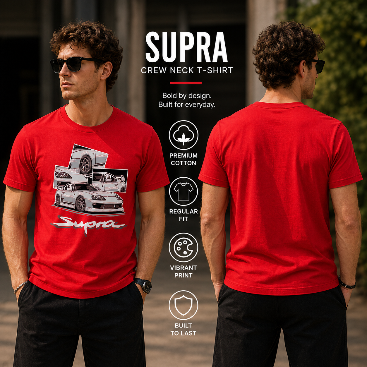 Men's Crew Neck t-shirt - Supra (170 GSM single jersey)