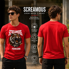 Men's Crew Neck t-shirt - Fearless (170 GSM single jersey)