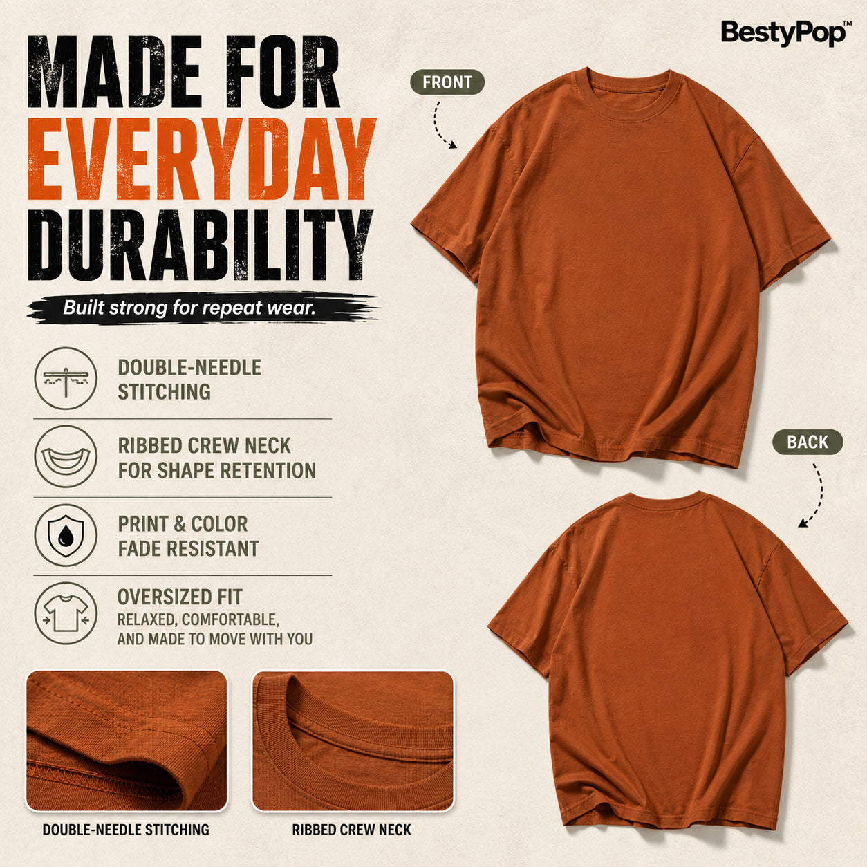 Women’s Oversized Plain T-Shirt