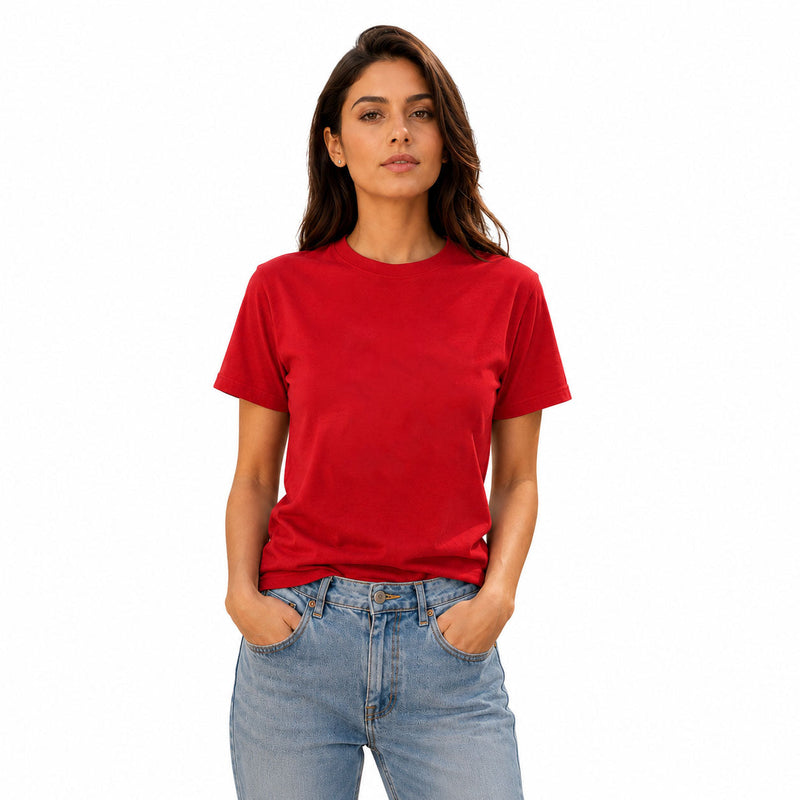 Women’s Plain Round Neck T-Shirt