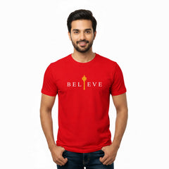 Men’s Graphic Print Round Neck T-Shirt- Hanuman (170 GSM single jersey)